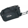 Black Rolling Duffel Bag w/ 2 Interior Compartments (22"x13"x10 1/2")